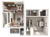 One Bedroom Townhouse Floor Plan One Bedroom Townhouse Floor Plan |Candlewood